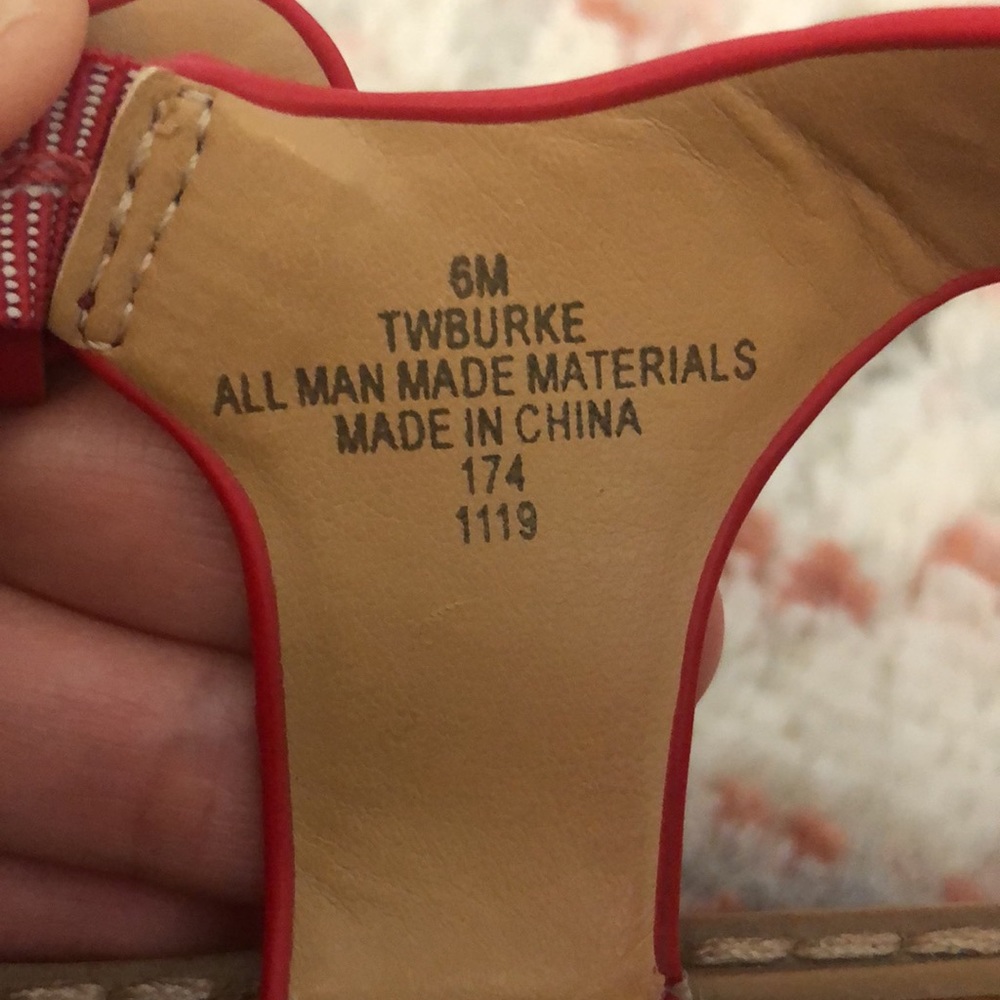Tommy Hilfiger Burke Red Sandals - Picture 15 of 15